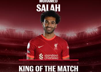 محمد صلاح رجل مباراة ليفربول وليدز يونايتد في الدوري الإنجليزي