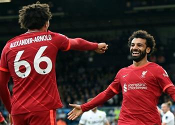 تقارير توضح سبب احتفال أرنولد بهدف محمد صلاح أمام جماهير ليدز يونايتد