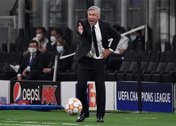 أنشيلوتي يكشف سبب عدم مشاركة هازارد ضد إنتر ميلان ويشيد بـ كورتوا ودفاع ريال مدريد