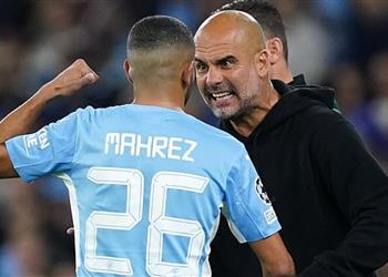 جوارديولا أحب العمل مع رياض محرز وردة فعلي معه أمام لايبزيج أمر معتاد