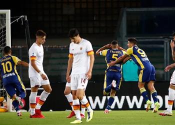 الخسارة الأولى لـ مورينيو فيديو روما يسقط بثلاثية أمام هيلاس فيرونا في الدوري الإيطالي