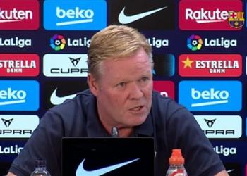 فيديو قرأ بيان ا رسمي ا ثم غادر تصرف غريب من كومان في المؤتمر الصحفي لمباراة برشلونة وقادش