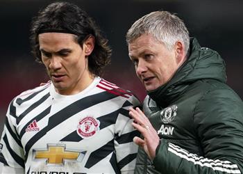 سولشاير يوضح سبب غياب كافاني عن مباراة مانشستر يونايتد ووست هام