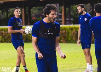 مران الزمالك كارتيرون يجتمع باللاعبين وتدريبات تأهيلية وبدنية استعداد ا لـ توسكر الكيني