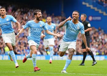 فيديو جيسوس يسجل هدف مانشستر سيتي الأول أمام تشيلسي في الدوري الإنجليزي