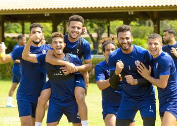 مران الزمالك كارتيرون يركز على الجانب البدني وفقرة ترفيهية