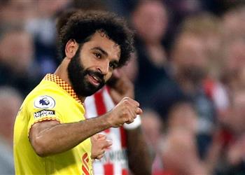 صورة لوفرين يهنئ محمد صلاح بإنجازه الجديد مع ليفربول والمصري يمازحه