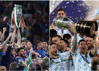 رسمي ا يويفا ي علن إقامة مباراة بين إيطاليا والأرجنتين بعد فوزهما بـ يورو وكوبا أمريكا