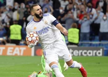 بعد هدفه في شيريف بنزيما يكسر رقم راؤول ويصبح رابع هدافي دوري أبطال أوروبا