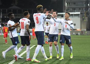 فيديو إنجلترا تقترب من مونديال قطر 2022 بخماسية أمام أندورا