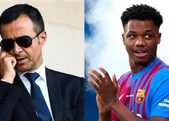 مينديز يصل إلى برشلونة لحسم تجديد عقد أنسو فاتي