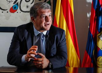 لابورتا يوضح موقف برشلونة من بقاء ديمبيلي وفاتي وسيرجي روبيرتو