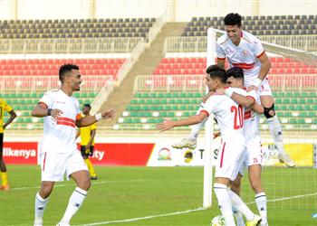 فيديو أشرف بن شرقي يسجل هدف الزمالك الأول أمام توسكر الكيني