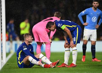 فيديو ضربة جديدة فيرنر يغادر مباراة تشيلسي ومالمو للإصابة