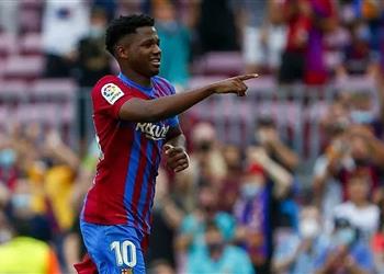 رسمي ا بشرط جزائي مليار يورو برشلونة يعلن تجديد عقد أنسو فاتي