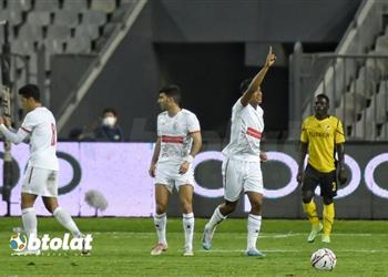 فيديو سيف الجزيري يسجل هدف الزمالك الثاني أمام توسكر الكيني