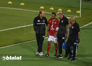 فيديو إصابة خطيرة لـ وليد سليمان في مباراة الأهلي والحرس الوطني