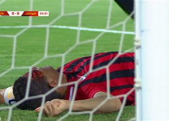 فيديو إصابة دامية لـ سعد سمير في أول مباراة له مع فيوتشر