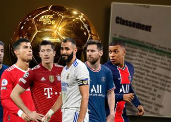 صورة تسريب لنتائج تصويت الكرة الذهبية 2021 محمد صلاح يتفوق على رونالدو