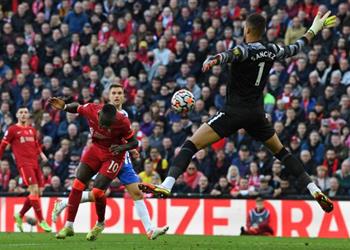 فيديو ساديو ماني يسجل هدف ليفربول الثاني أمام برايتون