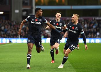 فيديو وست هام يفوز برباعية على أستون فيلا في الدوري الإنجليزي