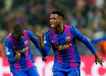 فيديو فاتي ينقذ برشلونة بفوز صعب على دينامو كييف في دوري أبطال أووربا