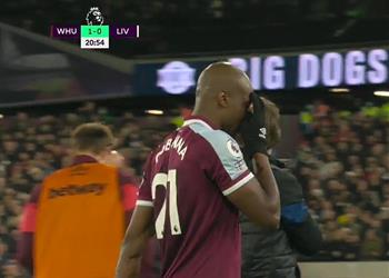 فيديو تبديل اضطراري في صفوف وست هام خلال مواجهة ليفربول