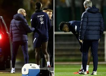 فيديو بوجبا يثير الفزع في تدريبات منتخب فرنسا