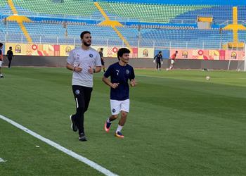 إسلام عيسى يعود لتدريبات بيراميدز بعد خضوعه لجراحة في الأنف
