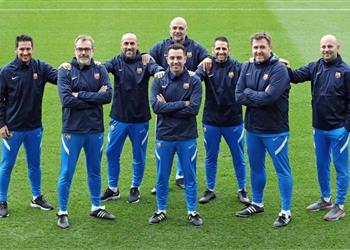 بالأسماء برشلونة ي علن الجهاز الفني كامل ا مع تشافي