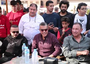 صور استقبال حافل لقائمة الخطيب في فرع الأهلي بمدينة نصر