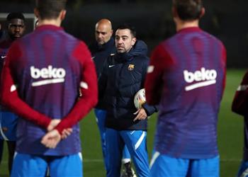 خماسي برشلونة الم صاب يعود للتدريبات قبل مباراة إسبانيول في ديربي كتالونيا