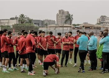 مران الأهلي انتظام بيرسي تاو وديانج وموسيماني يحاضر اللاعبين استعداد ا للمقاولون العرب