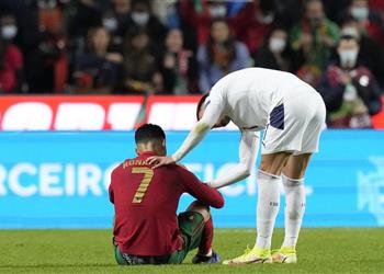 لاعب صربيا يكشف ماذا قال لـ رونالدو بعد الفوز على البرتغال