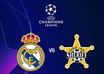 موعد والقناة الناقلة لمباراة ريال مدريد وشيريف تيراسبول اليوم في دوري أبطال أوروبا
