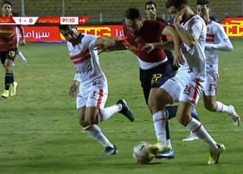 أحمد الشناوي سيراميكا كليوباترا يستحق ركلة جزاء أمام الزمالك