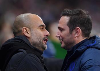 لامبارد يكشف عن رسالة جوارديولا له بعد هزيمته أمام مانشستر يونايتد وليفربول