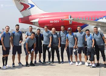 وصول بعثة المصري إلى نيجيريا استعداد ا لمباراة ريفرز يونايتد