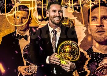 رسمي ا ميسي يفوز بالكرة الذهبية للمرة السابعة في تاريخه