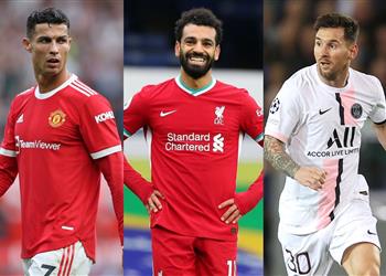 ESPN ميسي ورونالدو يتفوقان على محمد صلاح في قائمة أفضل مهاجمي العالم 2021
