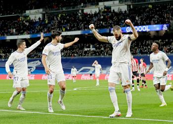 بنزيما يقود ريال مدريد لفوز صعب أمام أتلتيك بلباو ويحافظ على صدارة الدوري الإسباني