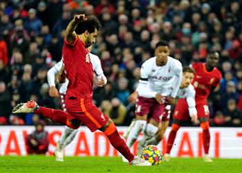 محمد صلاح يحقق 3 أرقام مميزة بعد هدفه أمام أستون فيلا