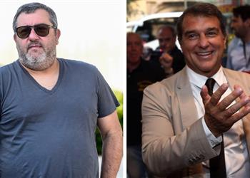 سبورت على رأسهم هالاند ولاعب عربي لابورتا يناقش صفقات في اجتماعه مع رايولا