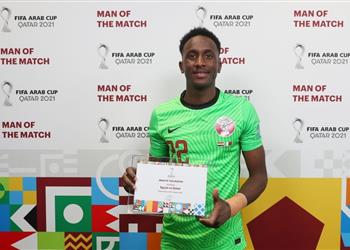 مشعل برشم أفضل لاعب في مباراة مصر وقطر بكأس العرب