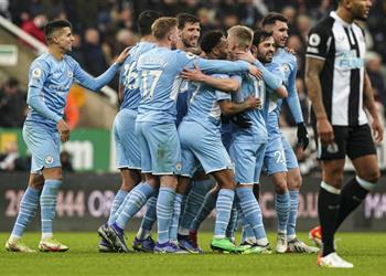 فيديو قطار مانشستر سيتي يدهس نيوكاسل يونايتد برباعية في الدوري الإنجليزي