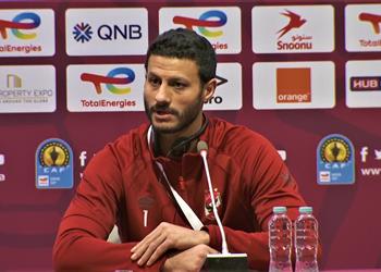 محمد الشناوي ننتظر دعم جماهير الأهلي أمام الرجاء ونعرف كيف ننفذ تعليمات المدرب