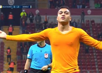 فيديو مصطفى محمد يصنع ويسجل في دقيقتين أمام دنيزلي سبور وي قبل شعار جالطة سراي