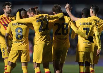 ديمبلي وجوتيجلا يقودان ريمونتادا برشلونة أمام ليناريس والتأهل لدور الـ16 بكأس ملك إسبانيا