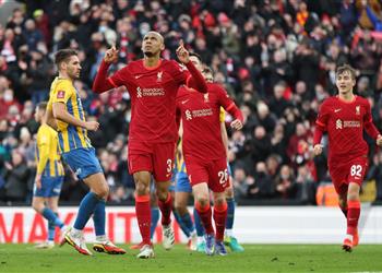 فيديو في غياب محمد صلاح ليفربول يحو ل تأخره لفوز برباعية على شروزبري بكأس الاتحاد الإنجليزي