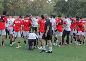 مران منتخب مصر تدريبات كروية للسولية وقيد مروان داوود